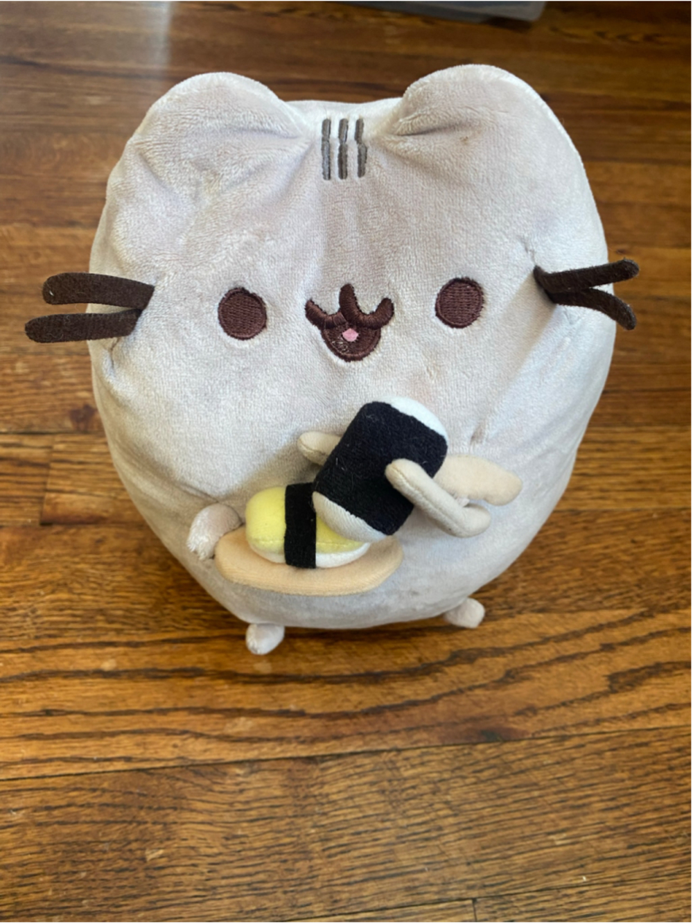 Pusheen Gray Cat Sushi Plush Stuffed Animal Kawaii Foodie Anime Gamer Gifts Cute